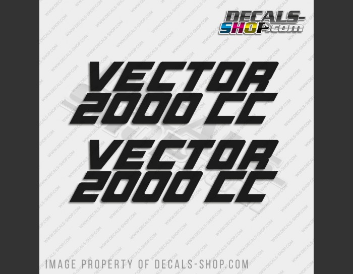 Hydra-Sports Vector 2000 CC Boat Decal Set of 2 x 15"